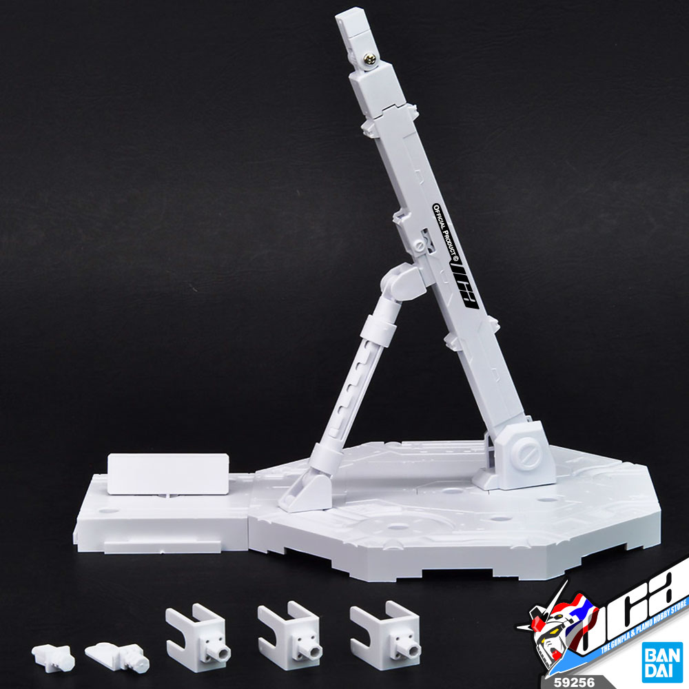 BANDAI GUNPLA ACTION BASE 1 WHITE DISPLAY STAND ฐาน ขาตั้ง กันดั้ม กันพลา พลาโม VCA GUNDAM