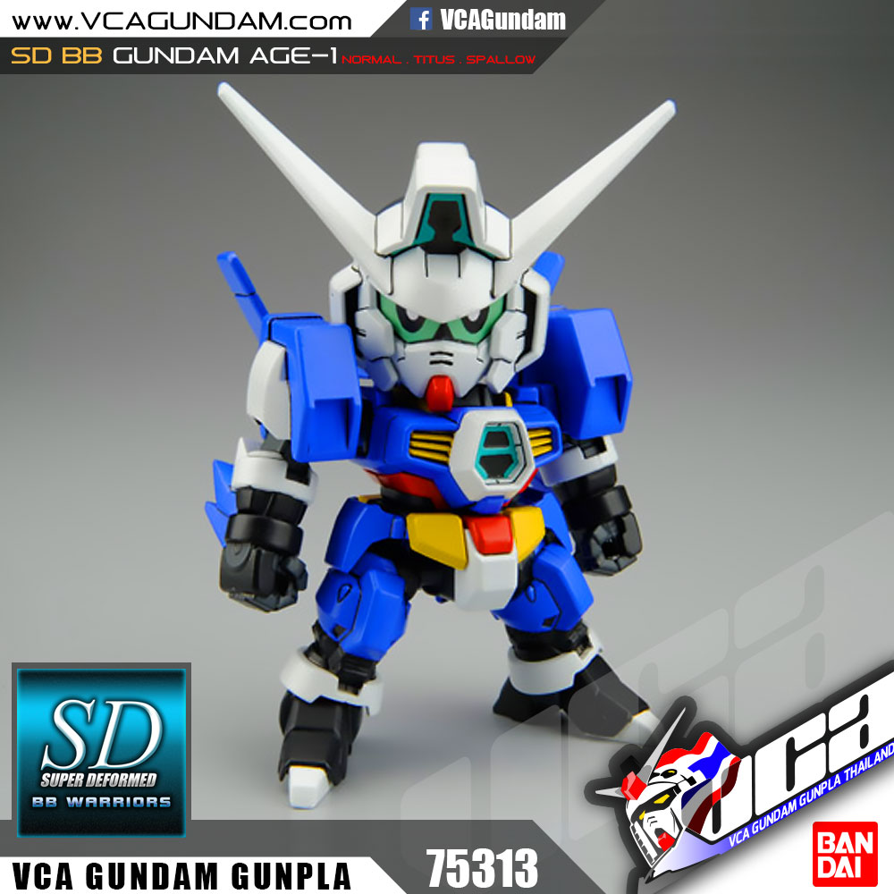 SD BB369 GUNDAM AGE-1 NORMAL / TITUS / SPALLOW กันดั้ม เอจ 1 นอร์มอล ไททัส สแปล์โล่