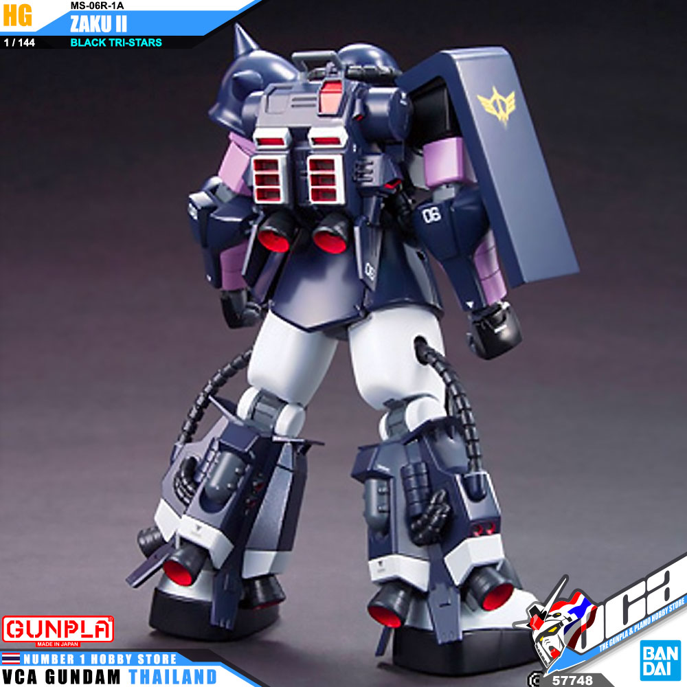HG MS-06R-1A ZAKU II BLACK TRI-STARS ซาคุ 2