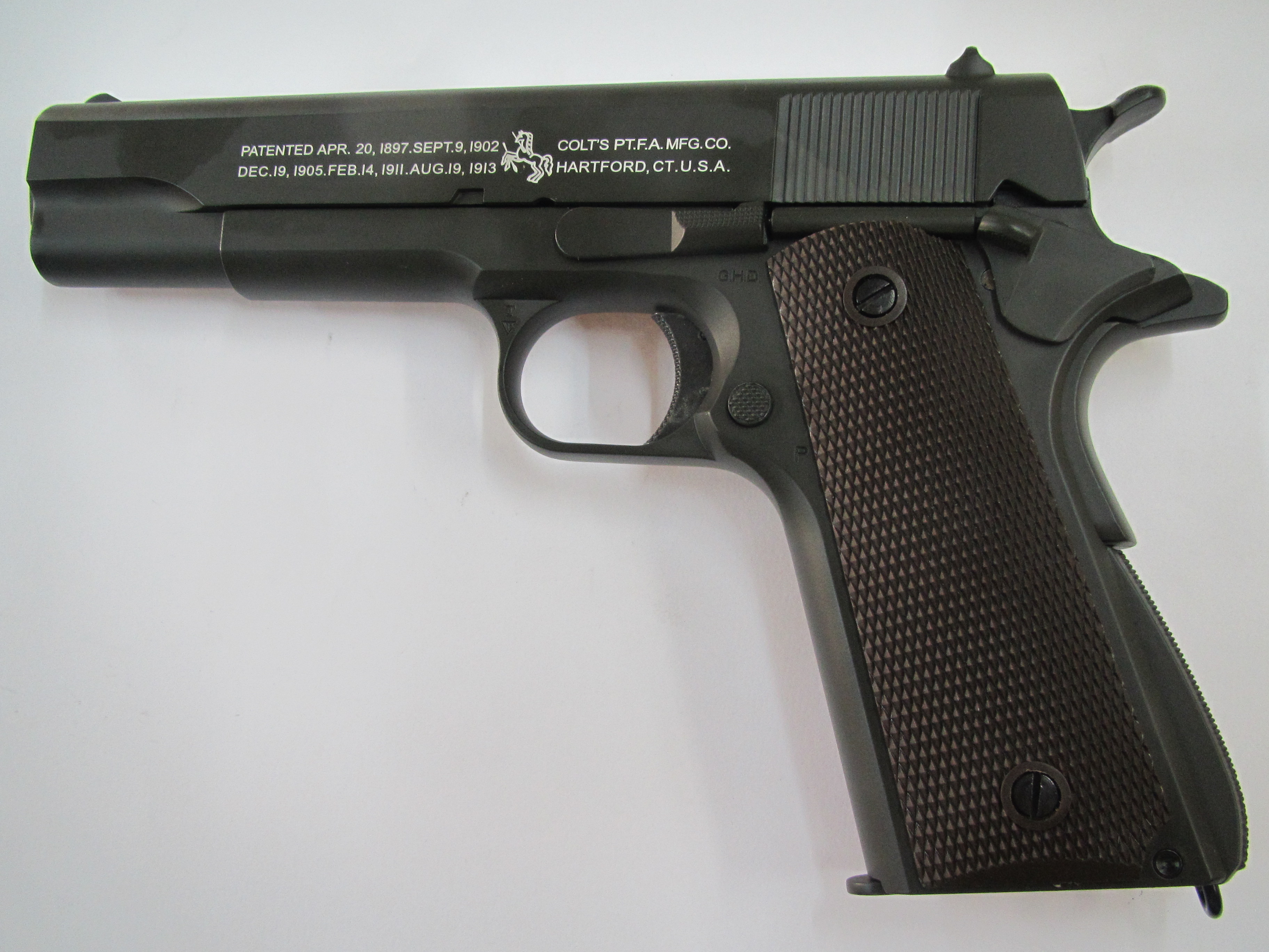 ปืนสั้นอัดแก๊ส รุ่น M1911สีดำ TERCEL (งานจีน)