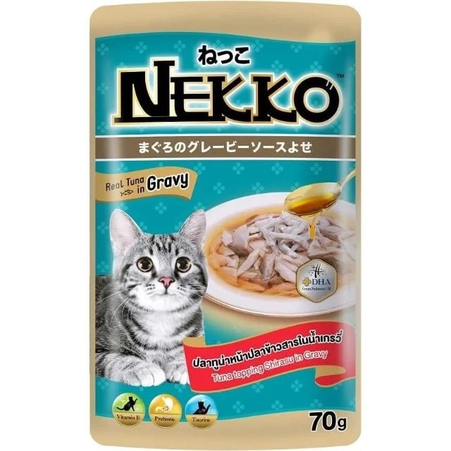 Exp/26 Nekko อาหารแมวเปียก สูตรเกรวี่ ยกลัง 48 ซอง