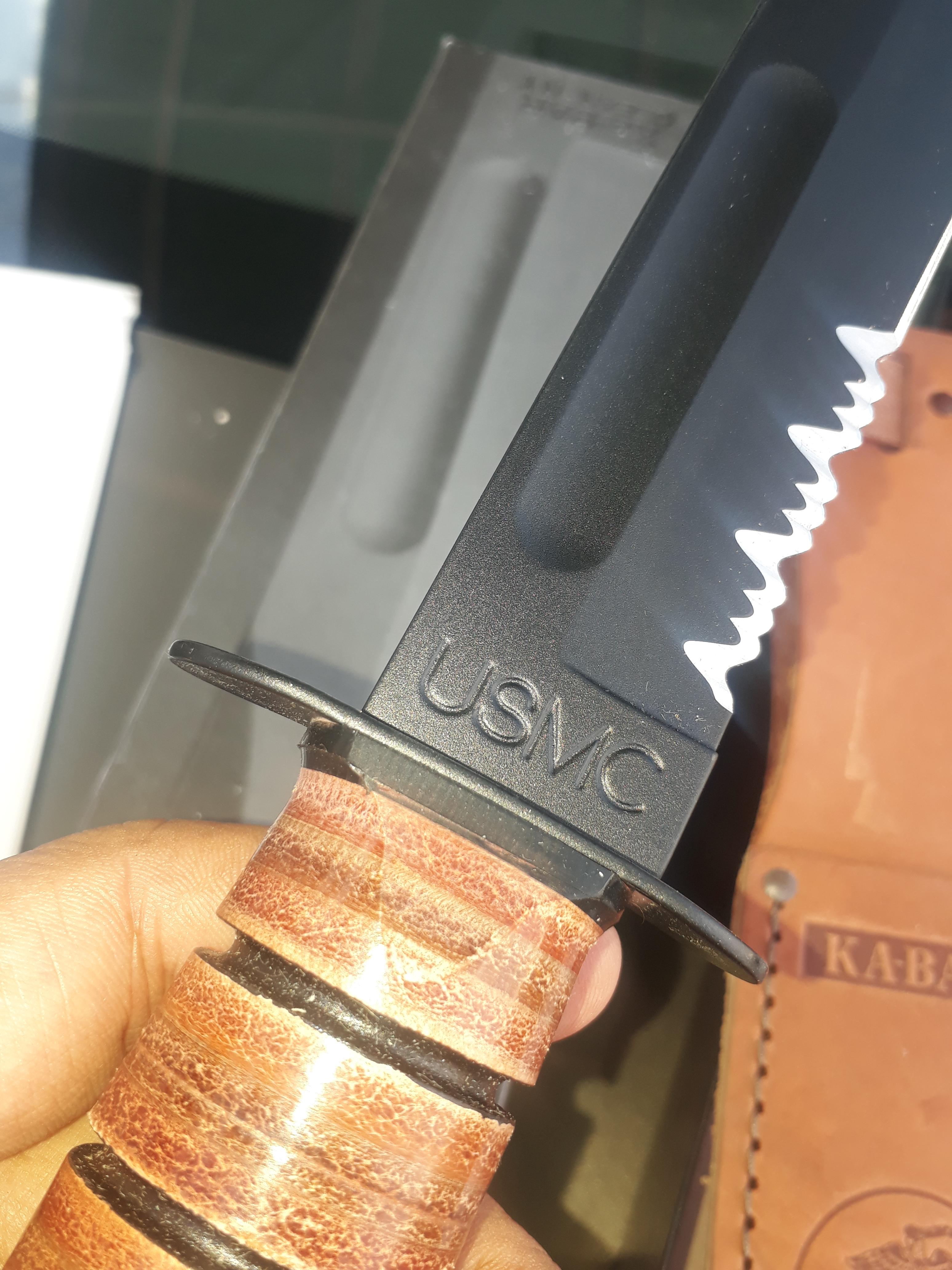 Ka-Bar KA1218-BRK USMC Fighter Serrated