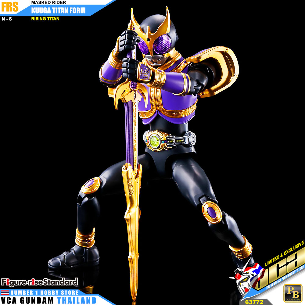PREMIUM BANDAI FIGURE-RISE STANDARD MASKED RIDER KUUGA TITAN FORM RISING TITAN RISINGTITAN FIGURE RISE มาสค์ไรเดอร์บิลด์ พลาสติก โมเดล VCA GUNDAM