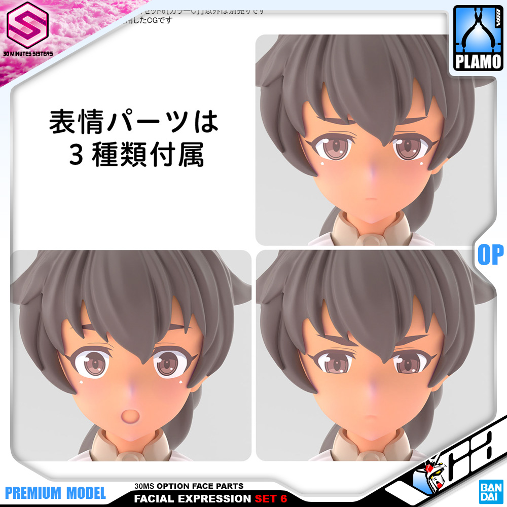 30MS OPTION FACE PARTS FACIAL EXPRESSION SET 6 (COLOR C)