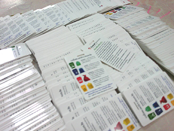 ตัวอย่างการ์ดการพิมพ์ บัตรสมาชิก บัตรแข็ง