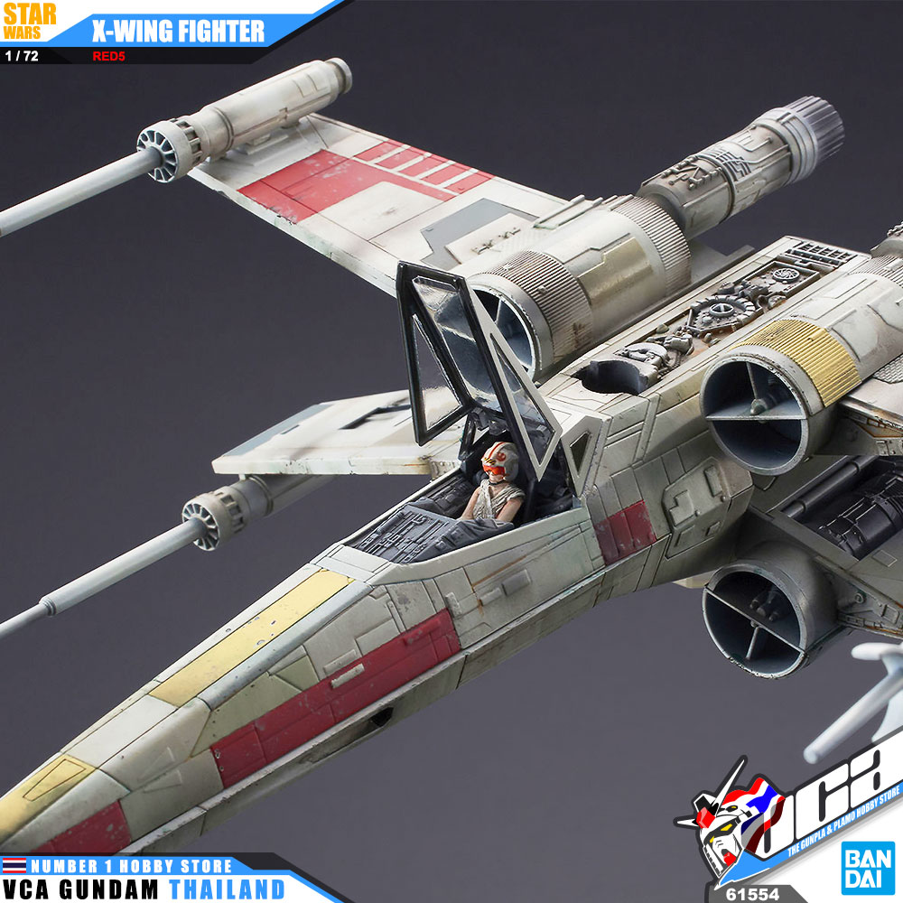 BANDAI STAR WARS 1/72 X-WING XWING STARFIGHTER RED5 สตาร์ วอร์ พลาสติก โมเดล VCA GUNDAM
