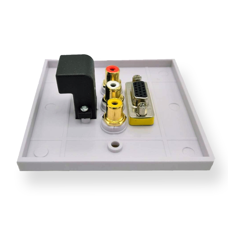 KEN : IW-840L HDMI (L type) , VGA , AV (RCA) WALL PLATE