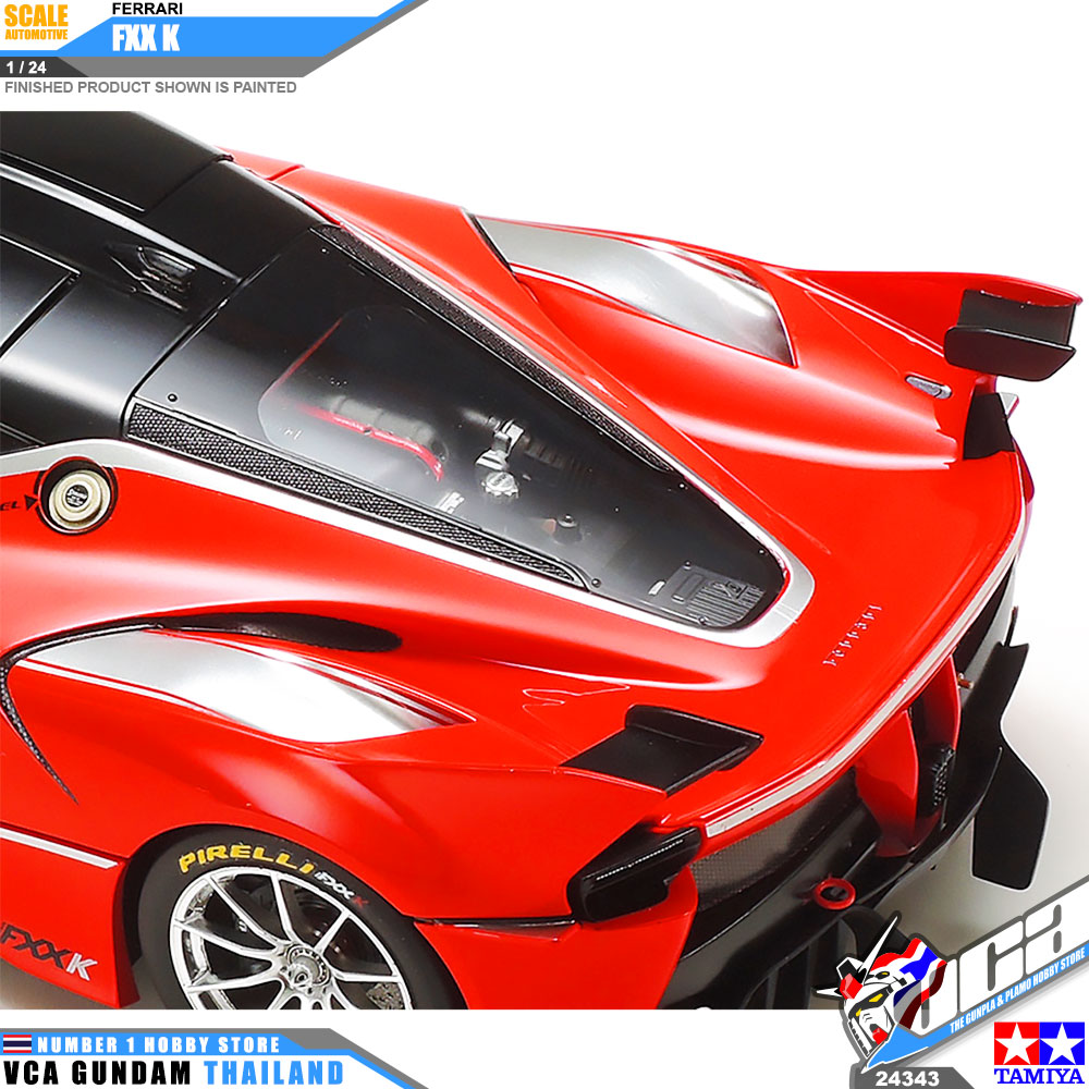 TAMIYA 24343 1/24 FERRARI FXX K FXXK PLASTIC SCALE MODEL KIT TOY CAR โมเดลประกอบ รถยนต์ รถแข่ง เฟอร์รารี VCA GUNDAM