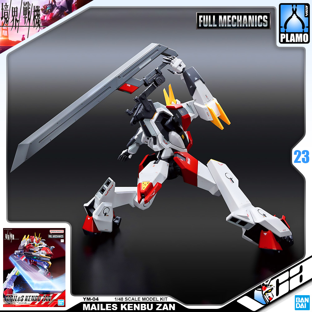 ⭐️ BANDAI KYOUKAI SENKI FULL MECHANICS FM 1/48 MAILES KENBU ZAN ประกอบ โมเดล ของเล่น VCA GUNDAM
