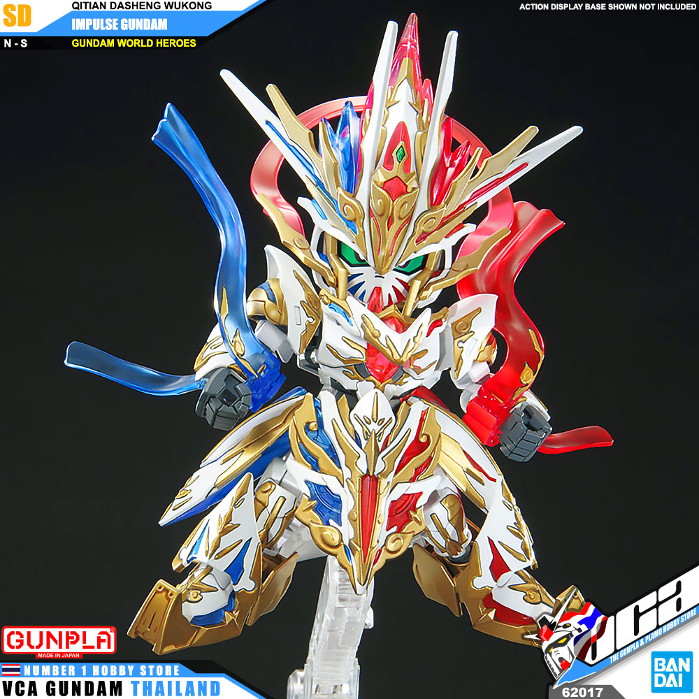 BANDAI GUNPLA SD GUNDAM WORLD HEROES SDW QITIAN DASHENG WUKONG IMPULSE GUNDAM DOUZHAN SHENGFO โมเดล กันดั้ม กันพลา VCA GUNDAM
