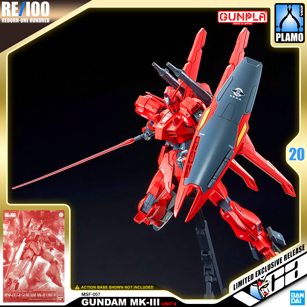 Bandai RE100 MSF-007-8 GUNDAM MK-III UNIT 8