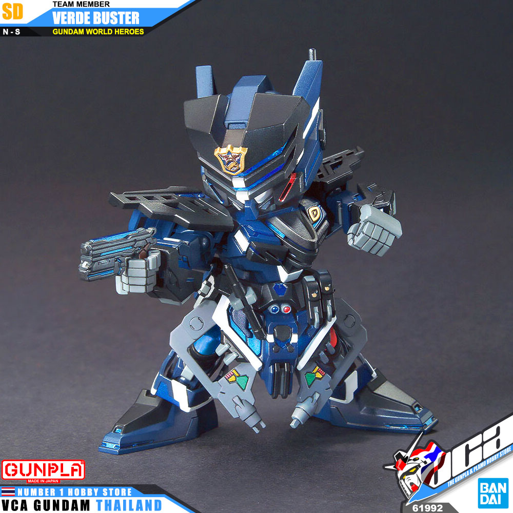 BANDAI GUNPLA SD GUNDAM WORLD HEROES SDW VERDE BUSTER TEAM MEMBER โมเดล กันดั้ม กันพลา VCA GUNDAM