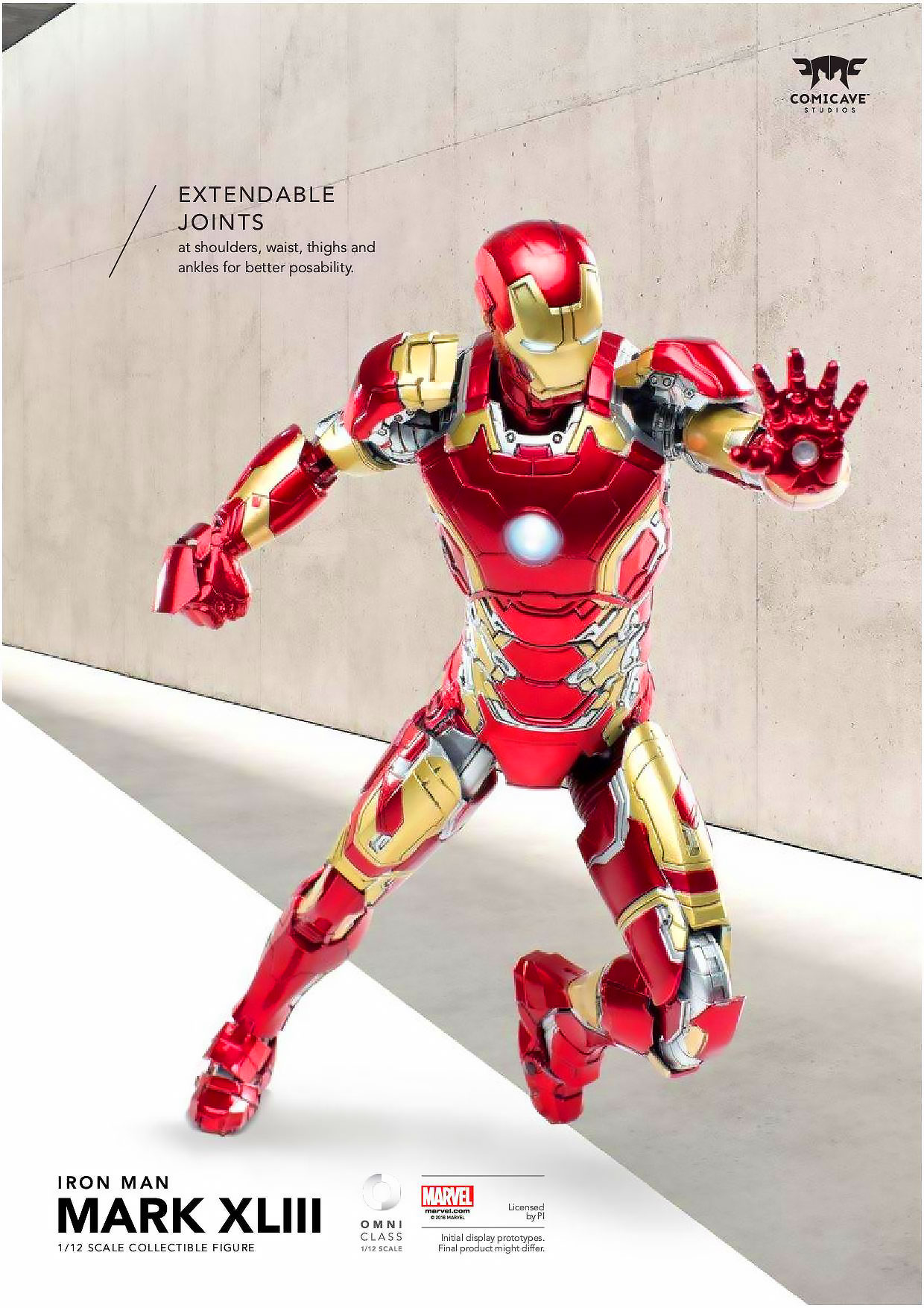 COMICAVE 1/12 IRON MAN MARK XLIII (DIECAST) ไอรอนแมน Mark 43