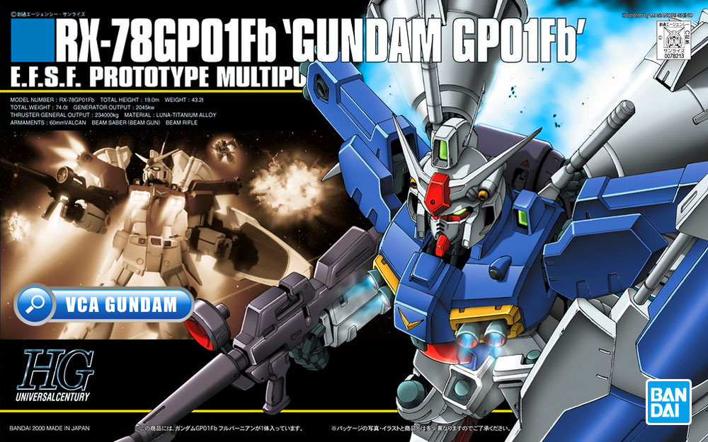 HG RX-78GP01FB GUNDAM GP01FB กันดั้ม GP01Fb ฟูล เบอร์เนิร์น