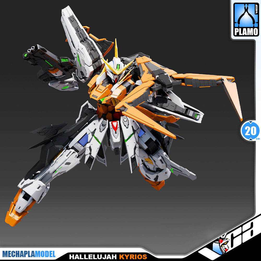Super Soldier 1/100 Hallelujah Gundam Kyrios GK Ver Master Grade MG Mechapla Plastic Model Action Figure Toy Kit VCA Thailand