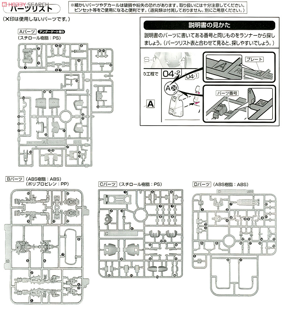 4543112655110 RG MS-06S ZAKU II Instruction Manual