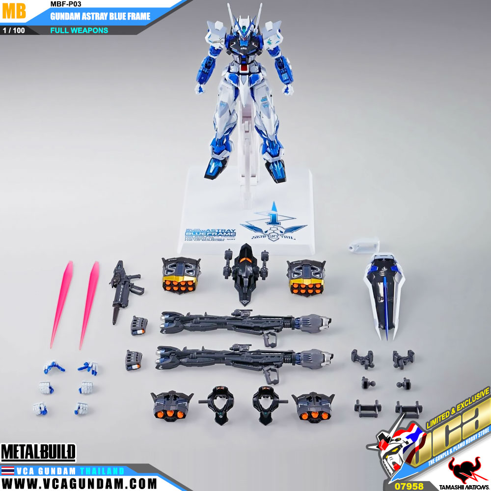 Metal Build MPF-P03 GUNDAM ASTRAY BLUE FRAME FULL WEAPONS กันดั้ม แอสเทรย์ บลู เฟรม