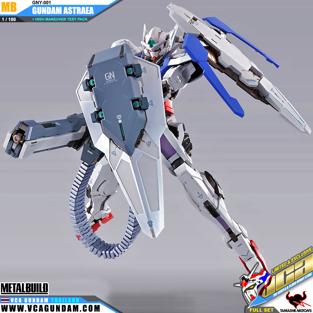 Metal Build GNY-001 GUNDAM ASTRAEA + HIGH MANEUVER TEST PACK FULL SET