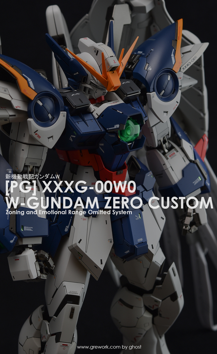 Painted Build : PG WING GUNDAM ZERO CUSTOM by Ghost