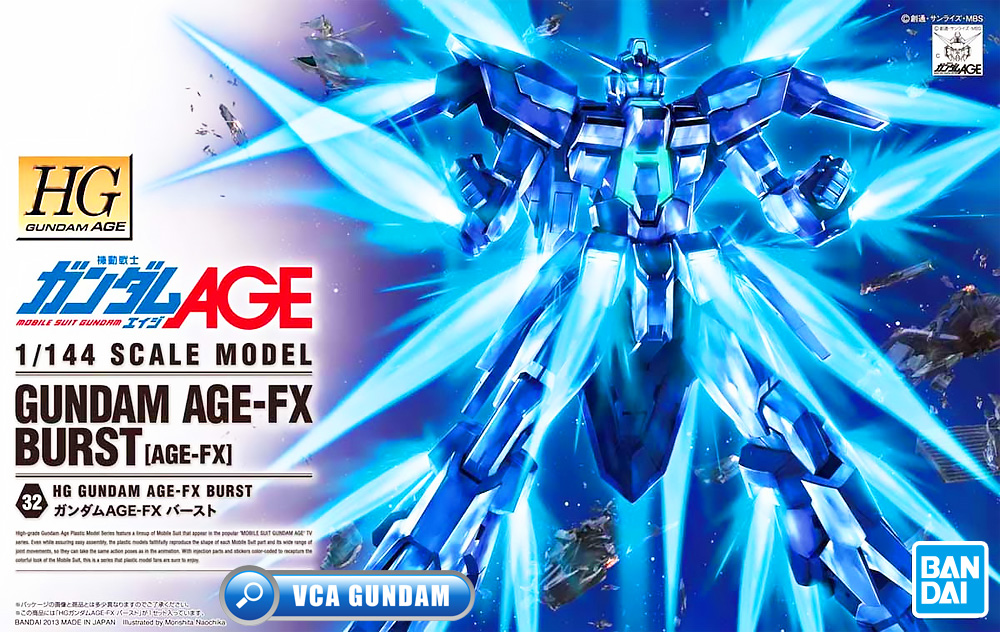 ⭐️ BANDAI GUNPLA HIGH GRADE AGE HGGA HG 1/144 GUNDAM AGE-FX FX BURST ประกอบ หุ่นยนต์ โมเดล กันดั้ม กันพลา ของเล่น VCA GUNDAM