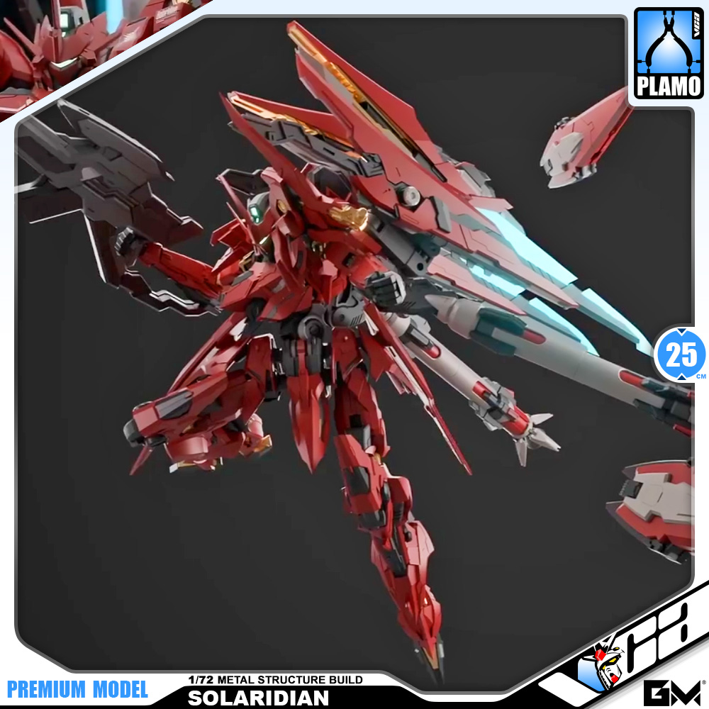 GM-GODOMO 1/72 Solaridian Metal Build Structure Action Figure Model Toy Master Grade MG Kit VCA Gundam Mecha Thailand