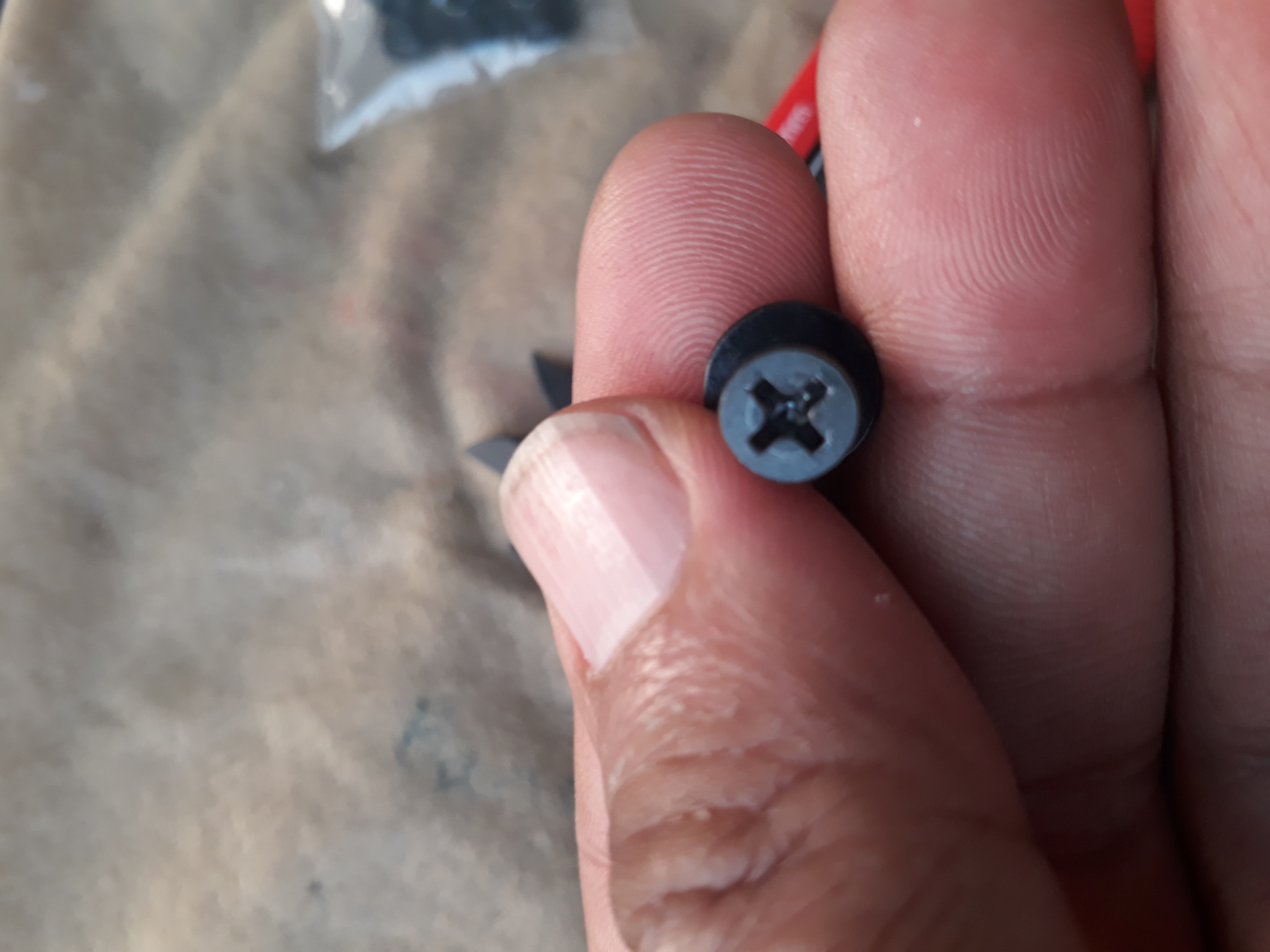 ชุดน็อต + สกรู หัวแบน (10 ตัว)