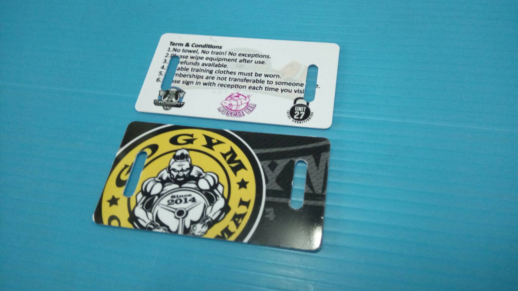 ตัวอย่างการ์ดการพิมพ์ บัตรสมาชิกใบเล็ก