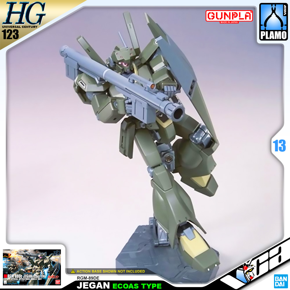 ⭐️ BANDAI GUNPLA HIGH GRADE UNIVERSAL CENTURY HGUC HG 1/144 RGM-89DE JEGAN ECOAS TYPE ประกอบ หุ่นยนต์ โมเดล กันดั้ม กันพลา ของเล่น VCA GUNDAM