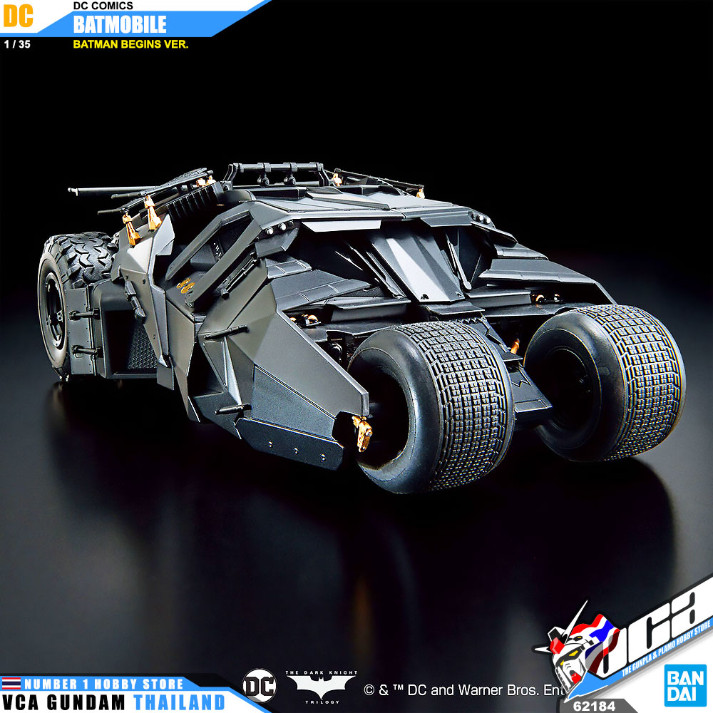 BANDAI 1/35 BATMOBILE BATMAN BEGINS THE DARK KNIGHT VER VESION DC COMICS แบทแมน พลาสติก โมเดล VCA GUNDAM
