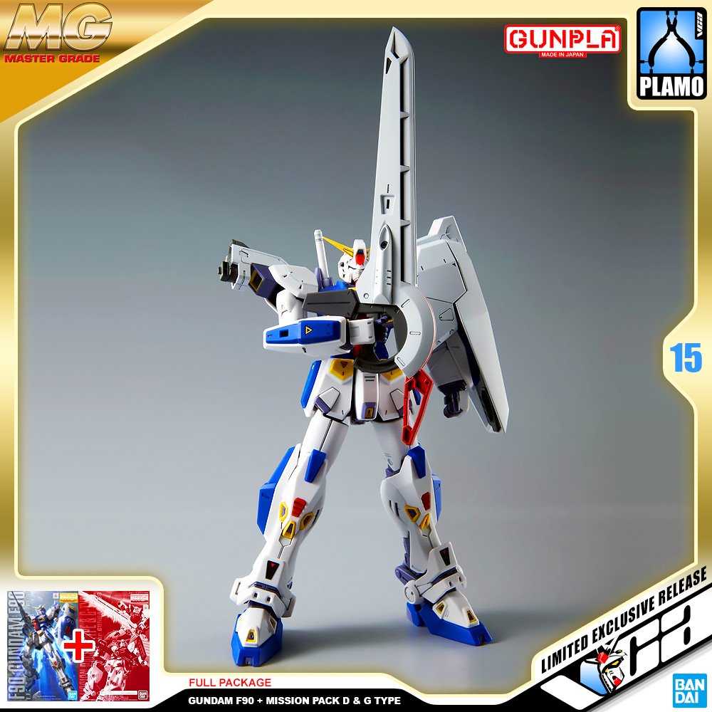 ⭐️ PREMIUM BANDAI PB GUNPLA MASTER GRADE MG 1/100 GUNDAM F90 MISSION PACK D G TYPE ประกอบ หุ่นยนต์ โมเดล กันดั้ม กันพลา ของเล่น VCA GUNDAM