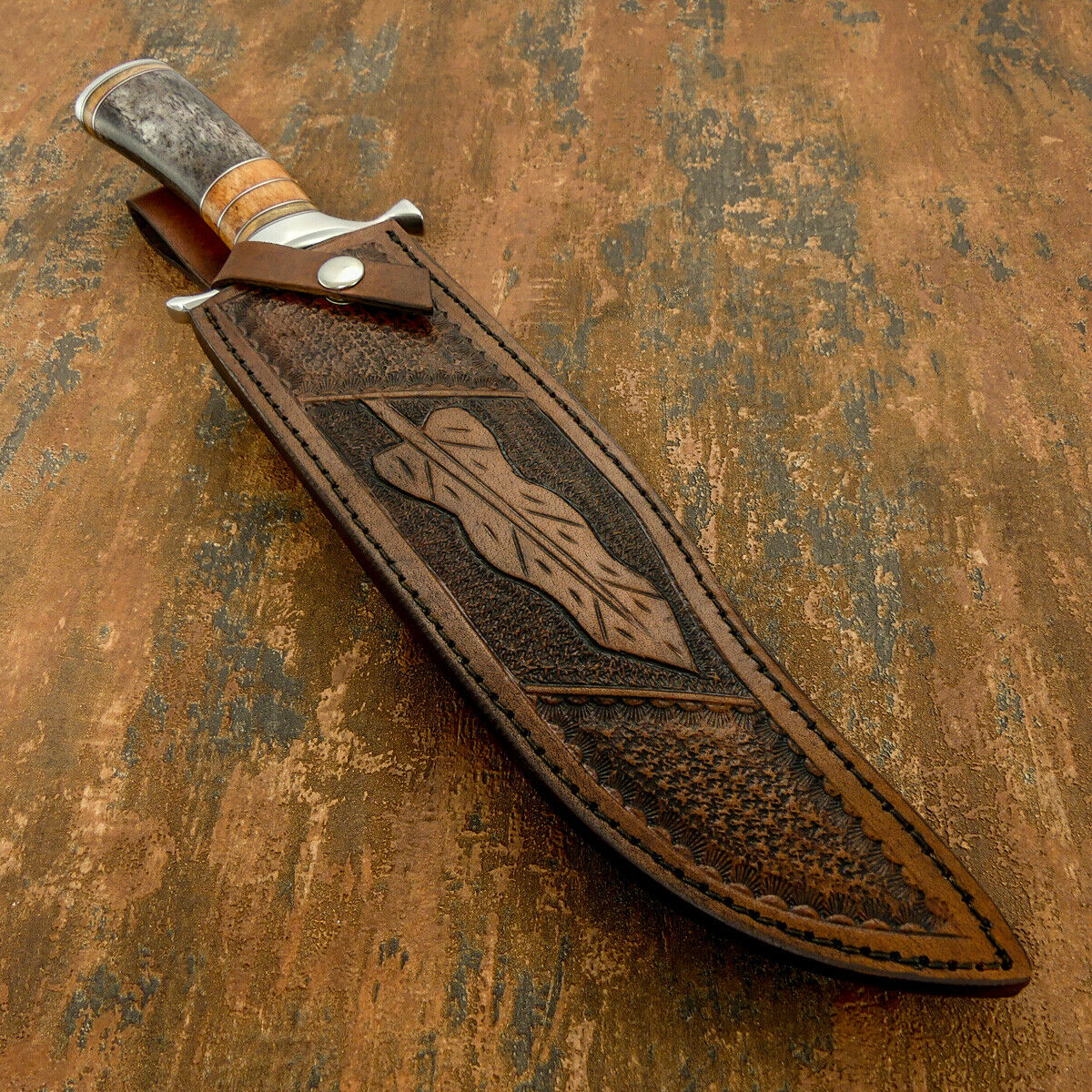 มีดใบตายเหล็ก D2 USA