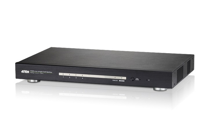 ATEN รุ่น VS1814T 4 PORT HDBASET HDMI OVER SINGLE CAT 5 SPLITTER