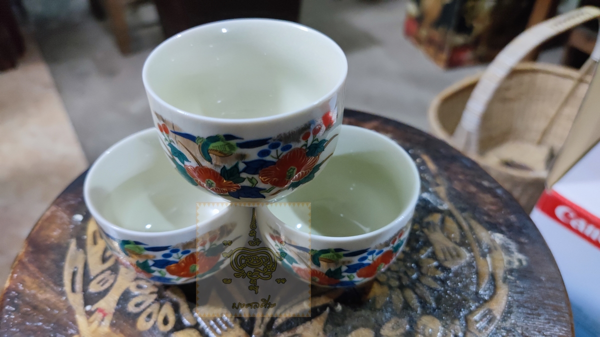 จอกชา งานญี่ปุ่น 3 ใบ