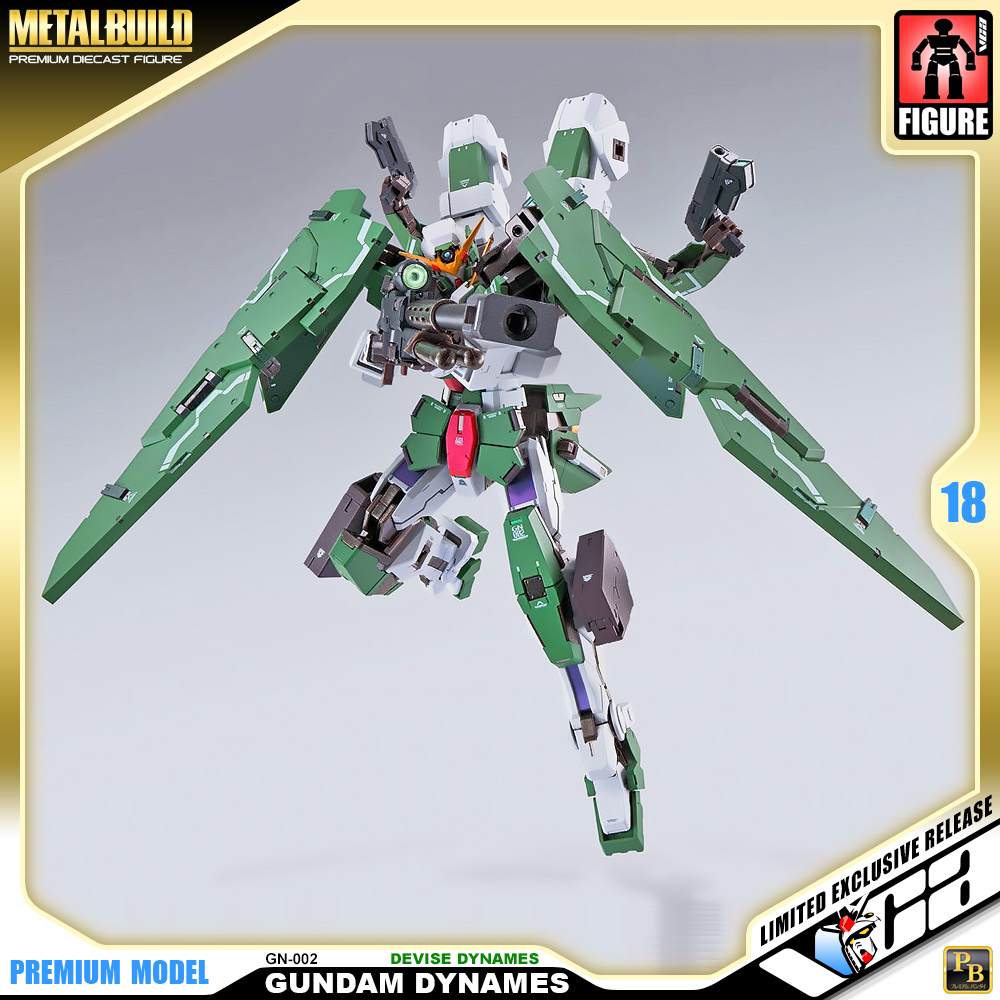 Premium Bandai® Premium Diecast Action Collectibles METAL BUILD GUNDAM DYNAMES & DEVISE DYNAMES