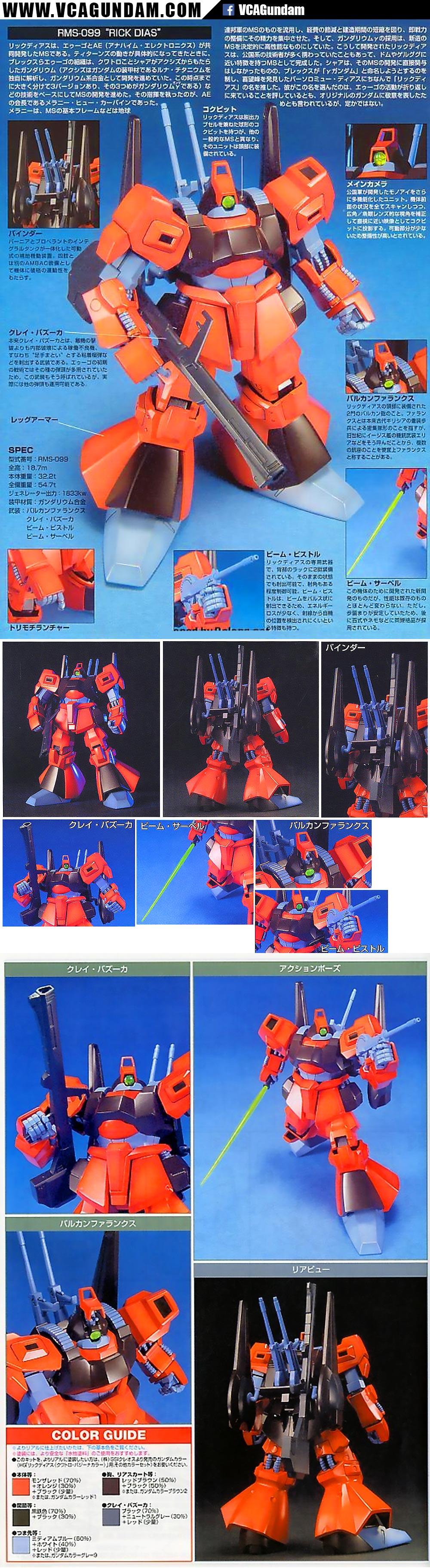 HG RMS-099 RICK DIAS (QUATTRO CUSTOM) ริกค์ ดิแอส