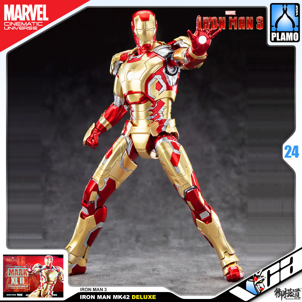 Eastern Model® x Morstorm Plastic Model Kits Series IRON MAN MARK 42 DELUXE IRON MAN 3