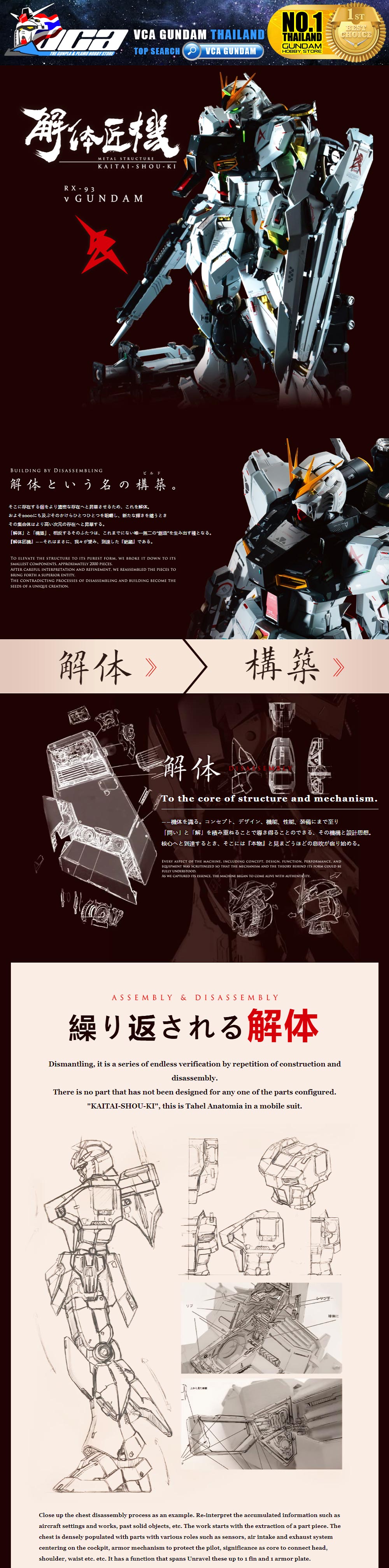 Bandai Tamashii Nations METAL STRUCTURE KAITAI-SHOU-KI RX-93 Nu Gundam Full Package