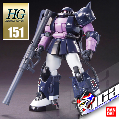  HG MS-06R-1A ZAKU II (BLACK TRI-STARS)