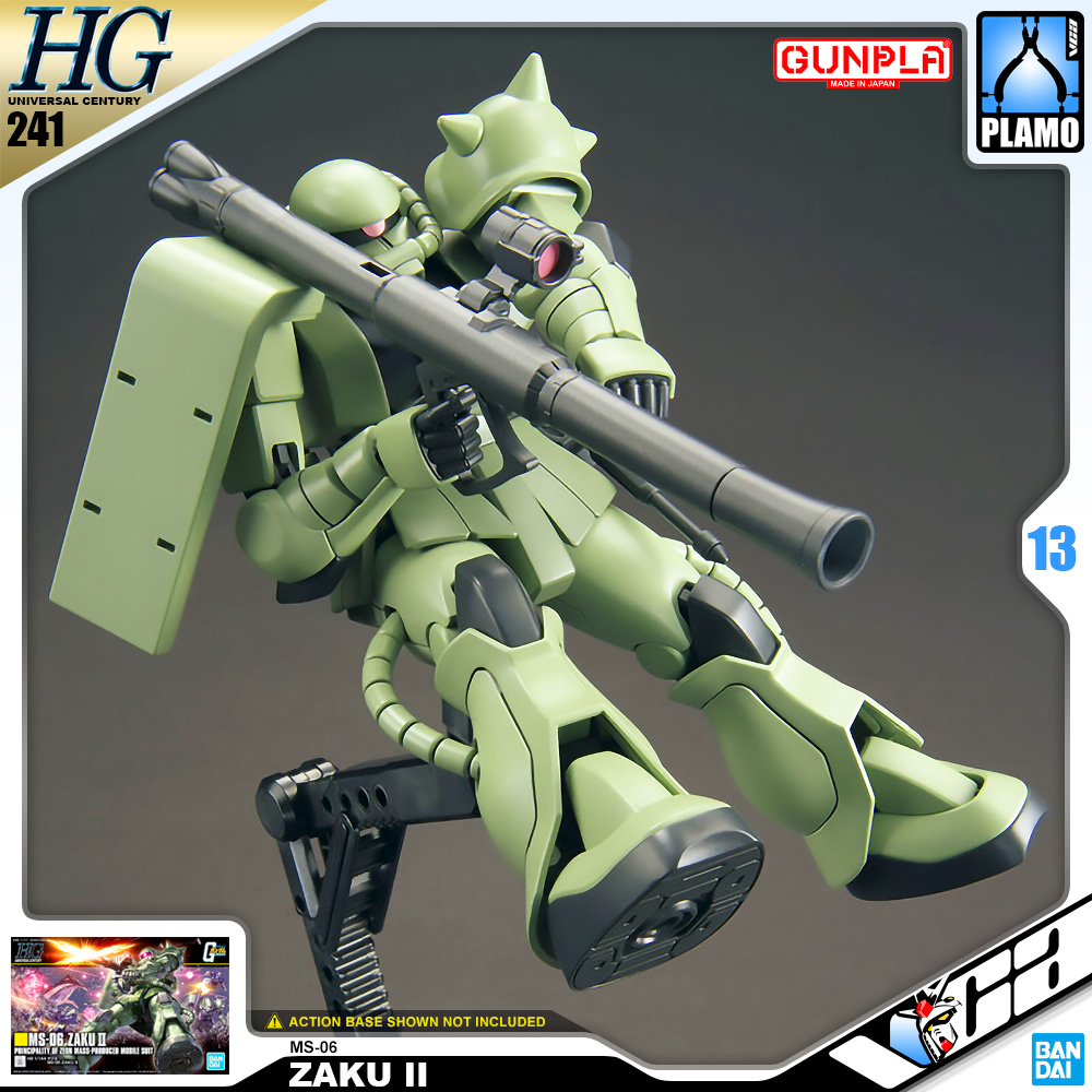 ⭐️ BANDAI GUNPLA HIGH GRADE UNIVERSAL CENTURY HGUC HG 1/144 MS-06 ZAKU II ประกอบ หุ่นยนต์ โมเดล กันดั้ม กันพลา ของเล่น VCA GUNDAM