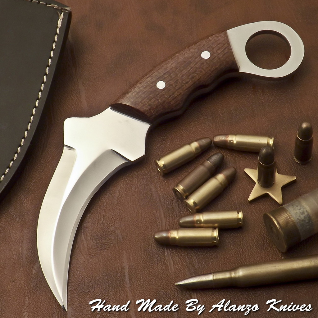 มีดKARAMBIT D2 USA. 159 MICARTA HANDLE