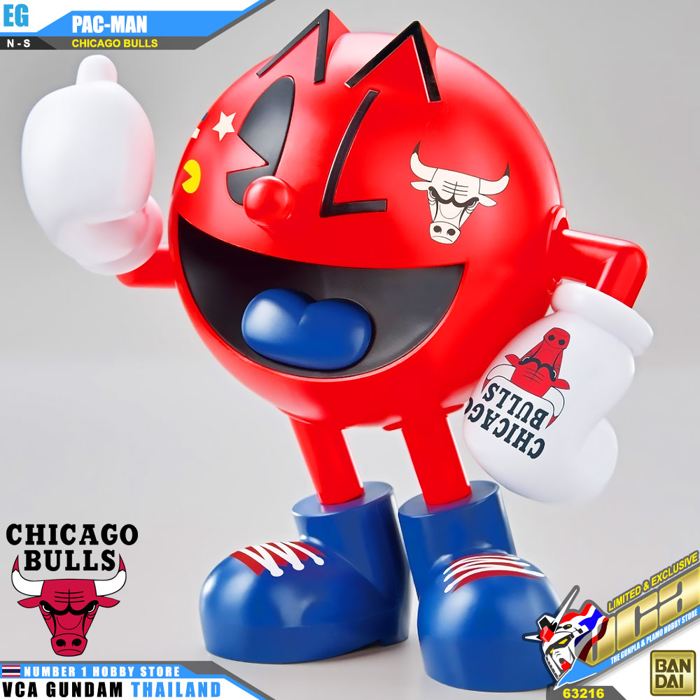BANDAI ENTRY GRADE EG PAC-MAN PAC MAN CHICAGO BULLS NBA BASKETBALL TEAM โมเดล แพ็คแมน VCA GUNDAM
