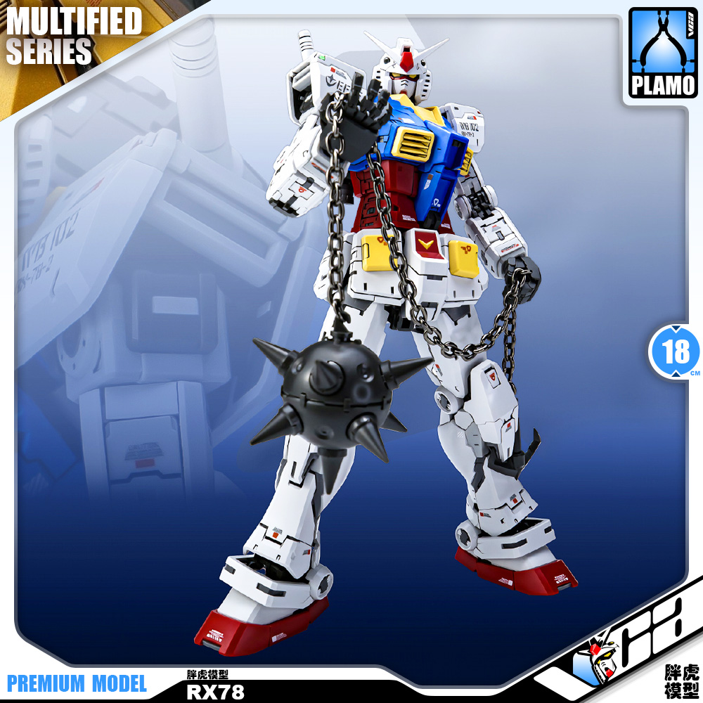 Fat Cat 1/100 AZU RX-78-2 Gundam Real Grade RG Plastic Model Action Toy Kit VCA Bangkok Thailand