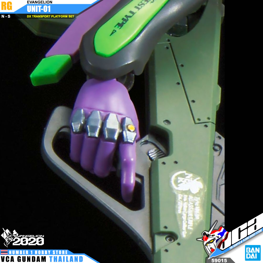 Bandai Real Grade RG EVANGELION UNIT-01 TEST TYPE DX TRANSPORTER PLATFORM SET อีวานเกเลียน