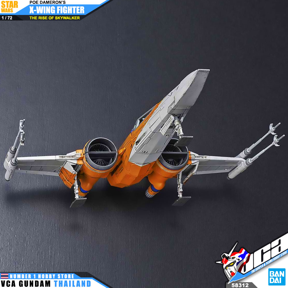 1/72 POE'S X-WING FIGHTER STAR WARS : THE RISE OF SKYWALKER