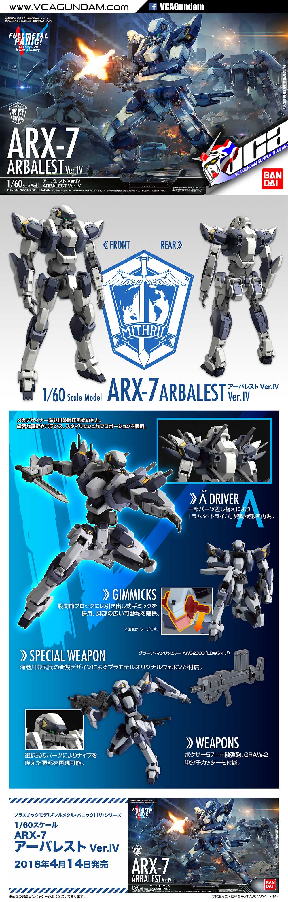 Bandai 1/60 ARX-7 ARBALEST VER IV