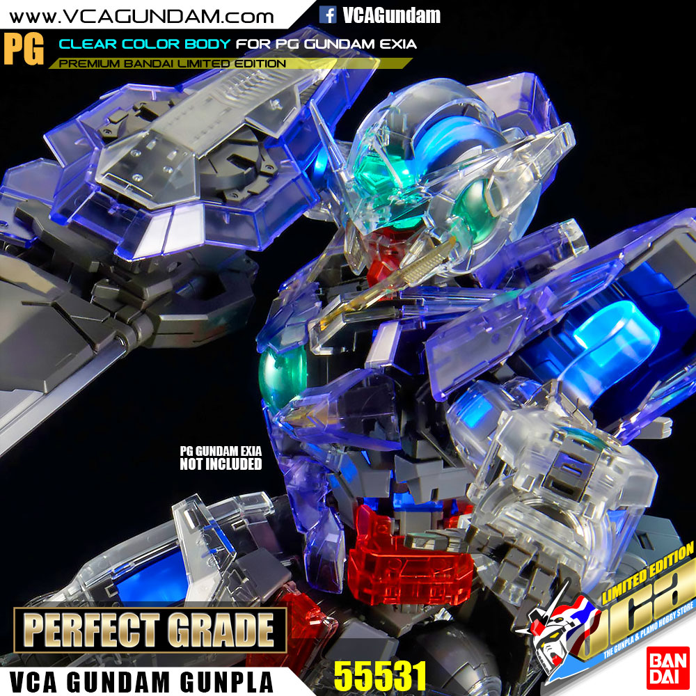 CLEAR COLOR BODY FOR PG GUNDAM EXIA กันดั้ม เอ็กเซีย