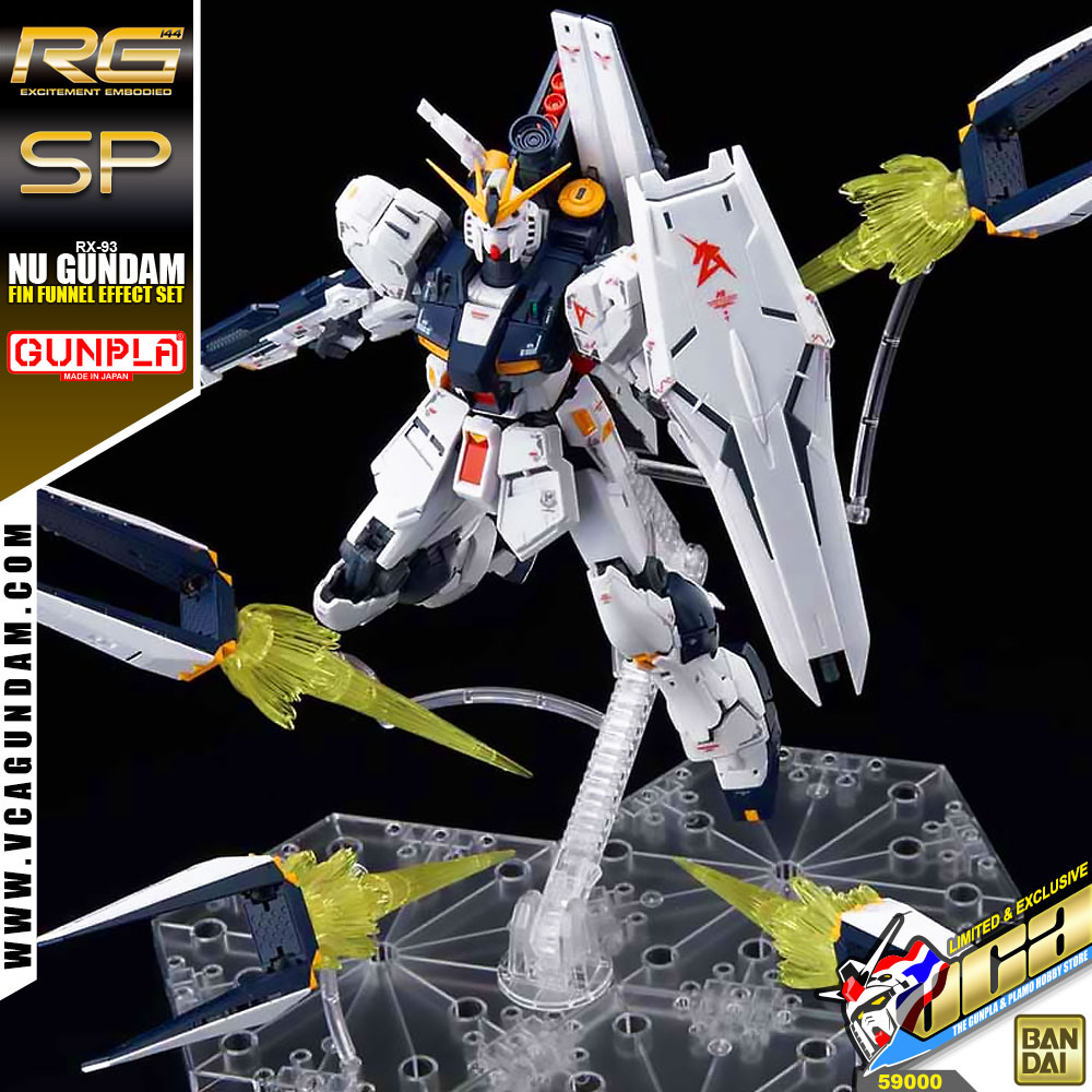 RG RX-93 NU GUNDAM FIN FUNNEL EFFECT SET
