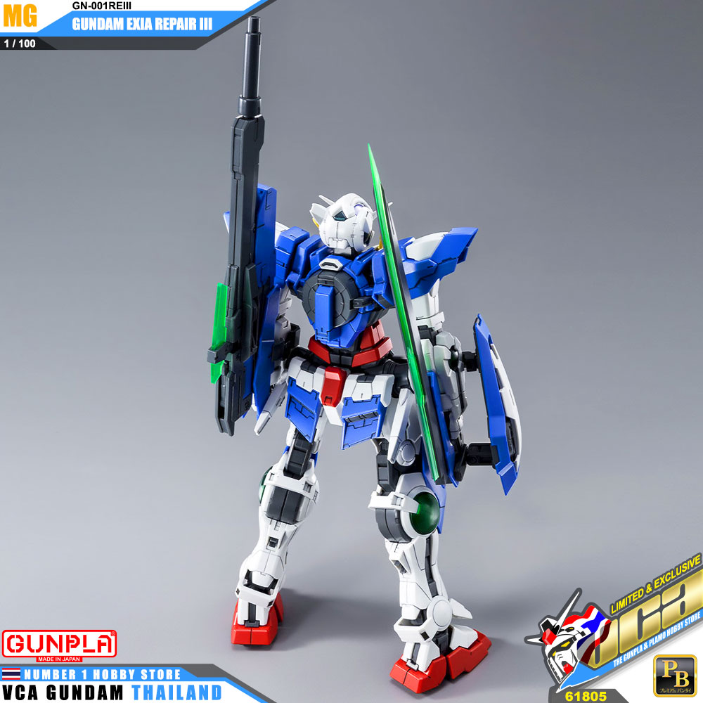 PREMIUM BANDAI GUNPLA MASTER GRADE MG 1/100 GN-001REIII GUNDAM EXIA REPAIR III 3 โมเดล กันดั้ม กันพลา VCA GUNDAM