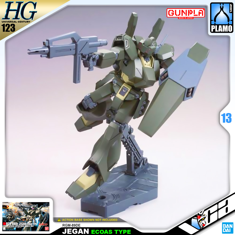 ⭐️ BANDAI GUNPLA HIGH GRADE UNIVERSAL CENTURY HGUC HG 1/144 RGM-89DE JEGAN ECOAS TYPE ประกอบ หุ่นยนต์ โมเดล กันดั้ม กันพลา ของเล่น VCA GUNDAM