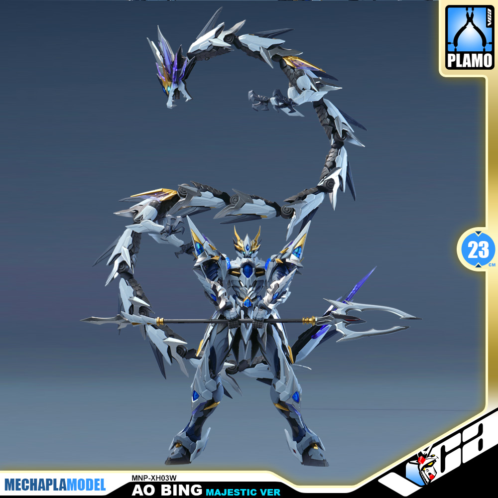 Motor Nuclear 摩动核 MNP-XH03W Ao Bing 敖丙 Majestic Ver 威武色 Metal Build Structure Action Figure Toy Kit VCA Gundam Thailand